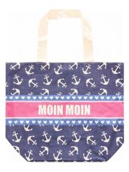 Zwillingsherz Shopper bag w kolorze granatowym rozmiar: onesize. Niebieskie shopper bag Zwillingsherz, bez wzorów, z materiału, na ramię, bez dodatków. Za 60.99 zł.