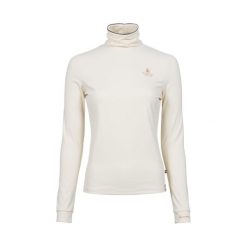 Damski sweter z golfem Cavallo Cavallivy. Białe swetry CAVALLO, na zimę, bez wzorów, bez ramiączek. Za 218.50 zł.