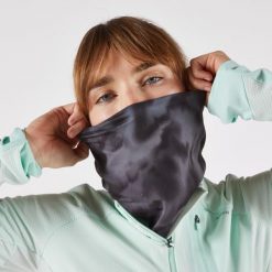 Komin do biegania Kiprun Warm+ ocieplany V2. Czarne szaliki i kominy KIPRUN, bez wzorów, z elastanu, sportowe. Za 39.99 zł.