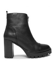 Pikolinos Botki Cervera W1J-8829 Czarny. Czarne botki Pikolinos, bez wzorów, ze skóry, bez obcasa, na słupku, bez zapięcia. Za 669.99 zł.