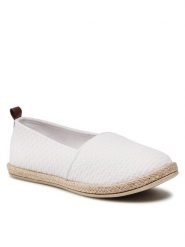 Jenny Fairy Espadryle WSK1609-03 Biały. Białe espadryle Jenny Fairy, bez wzorów, z materiału, bez obcasa. Za 69.99 zł.