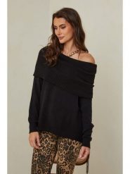 So Cachemire Sweter "Kaba" w kolorze czarnym rozmiar: M. Czarne swetry So Cachemire, m, bez wzorów, z kaszmiru, bez ramiączek. Za 152.99 zł.