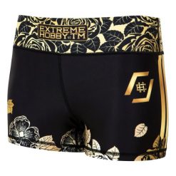 Spodenki sportowe damskie do jogi fitnessu EXTREME HOBBY ROSE. Czarne szorty sportowe EXTREME HOBBY, bez wzorów, z dzianiny, do biegania. Za 159.00 zł.