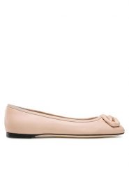 Giuseppe Zanotti Baleriny E260007 Różowy. Czerwone baleriny GIUSEPPE ZANOTTI, bez wzorów, ze skóry, bez obcasa, bez zapięcia. Za 1,739.00 zł.