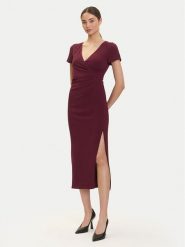 Armani Exchange Sukienka dzianinowa XW000665 AF10872 UA343 Bordowy Regular Fit. Czerwone sukienki Armani Exchange, bez wzorów, z dzianiny, bez kołnierzyka, bez ramiączek. Za 769.99 zł.