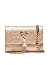 Valentino Torebka Divina VBS1R403G Złoty. Żółte kopertówki Valentino, bez wzorów, ze skóry, wizytowe, bez dodatków. Za 229.99 zł.