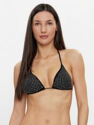 Guess Góra od bikini E4GJ07 KC5Z0 Czarny. Czarne bikini Guess, z aplikacjami, z syntetyku. Za 199.99 zł.
