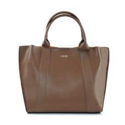 Shopperka skórzana FL30 Serena brązowa. Brązowe shopper bag Solier, bez wzorów, ze skóry, eleganckie, bez dodatków. Za 299.00 zł.