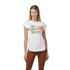 Koszulka damska Vestrum Portovenere. Białe t-shirty sportowe VESTRUM, bez wzorów, bez ramiączek, na fitness i siłownię. W wyprzedaży za 299.50 zł.