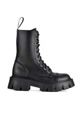 Altercore Workery damskie kolor czarny na platformie. Czarne botki Altercore, bez wzorów, bez obcasa, na platformie, bez zapięcia. W wyprzedaży za 359.99 zł.