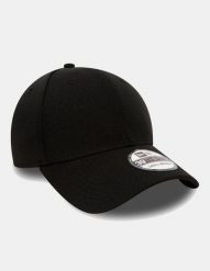 Czapka New Era Flag 39thirty. Czarne czapki z daszkiem New Era, bez wzorów, z bawełny. Za 111.85 zł.