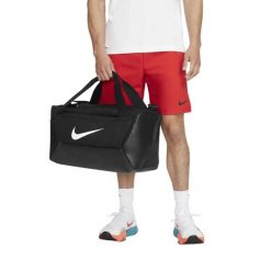 Torba Brasilia Duffle Bag Jeden Rozmiar. Czarne torby sportowe Nike, bez wzorów, z materiału, na ramię. Za 227.99 zł.