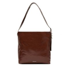 Torebka JENNY. Brązowe torebki klasyczne Jenny, bez wzorów, klasyczne, bez dodatków. Za 169.99 zł.