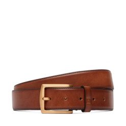 Pasek Tommy Hilfiger. Brązowe paski Tommy Hilfiger, bez wzorów. Za 289.99 zł.