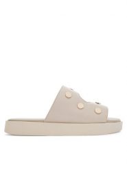 Inuikii Klapki Spika 1004.003.0691.111 Kremowy. Białe klapki Inuikii, bez wzorów, ze skóry, bez obcasa, bez zapięcia. Za 979.99 zł.