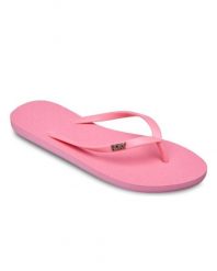 Japonki plażowe damskie Roxy VIVA IV. Czerwone japonki Roxy, bez wzorów, z gumy. Za 74.99 zł.