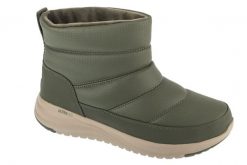 Buty zimowe damskie, On-The-Go Stellar - Alpine Adventure. Czarne trekkingi Skechers, bez wzorów, z materiału, bez zapięcia, trekkingowe. Za 339.99 zł.