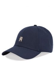 Tommy Hilfiger Czapka z daszkiem Elevated Chic Cap AW0AW17128 Granatowy. Niebieskie czapki z daszkiem Tommy Hilfiger, bez wzorów, z bawełny. Za 159.99 zł.