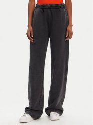 HUGO Spodnie dresowe Nolasa_B 50545019 Czarny Loose Fit. Czarne spodnie dresowe Hugo, bez wzorów, z bawełny. Za 549.99 zł.