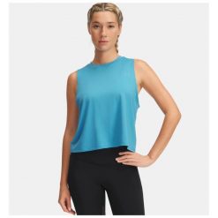 Koszulka Damska Sportowa Under Armour Bez Rękawów. Bielizna termoaktywna damska Under Armour, bez wzorów, bez ramiączek, do biegania. Za 159.99 zł.