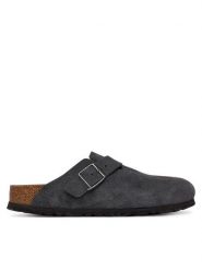 Birkenstock Klapki Canto 1031678 Szary. Szare klapki Birkenstock, bez wzorów, ze skóry, bez obcasa, bez zapięcia. Za 639.99 zł.