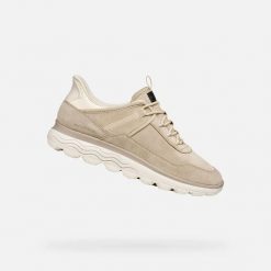 Buty sportowe damskie Geox Spherica Plus Wpf. Zielone buty treningowe Geox, bez wzorów, z gumy, bez zapięcia. Za 561.35 zł.