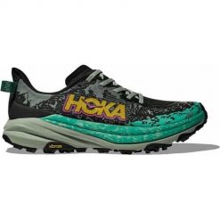 Buty do biegania damskie Hoka One One Speedgoat 6. Czarne buty do biegania Hoka One One, bez wzorów, z materiału, bez zapięcia, do biegania. Za 787.80 zł.