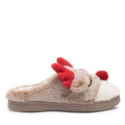 Kapcie Home & Relax. Brązowe kapcie Home & Relax, bez wzorów. Za 79.99 zł.