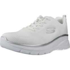 Buty SKECHERS FASHION FIT 2.0 MOONLIGHT Biały. Białe buty do biegania Skechers, bez wzorów, z tkaniny, bez zapięcia, do biegania. Za 355.30 zł.