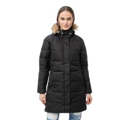 Parka damska Helly Hansen Aden Down. Czarne płaszcze Helly Hansen, bez wzorów, z puchu, casualowe, bez kaptura. W wyprzedaży za 1,134.00 zł.