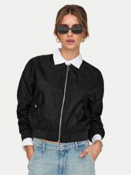 ONLY Kurtka bomber Tatjano 15336394 Czarny Regular Fit. Czarne kurtki ONLY, xs, bez wzorów, z syntetyku, bez kaptura. Za 229.99 zł.