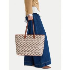 Torebka MEXX. Brązowe shopper bag Mexx, bez wzorów, bez dodatków. Za 199.99 zł.