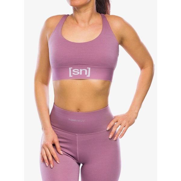 Stanik sportowy Super.natural Super Top. Czerwone biustonosze sportowe super.natural, bez wzorów, na fitness i siłownię. Za 181.99 zł.