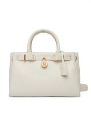 Tommy Hilfiger Torebka American Icon Mini Tote Leather AW0AW17926 Beżowy. Brązowe torebki klasyczne Tommy Hilfiger, bez wzorów, ze skóry, bez dodatków. Za 1,299.00 zł.