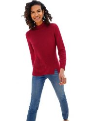 WITT WEIDEN Sweter w kolorze czerwonym rozmiar: 50. Czerwone swetry WITT WEIDEN, bez wzorów, prążkowane, bez ramiączek. Za 34.99 zł.