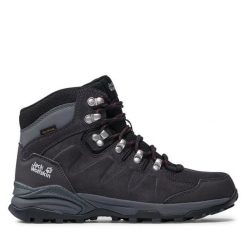 Trekkingi Jack Wolfskin. Szare buty trekkingowe Jack Wolfskin, bez wzorów, bez zapięcia, trekkingowe. Za 359.99 zł.