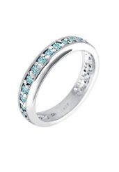Elli Damski zaręczynowy szlachetny z kryształami w srebrze próby 925 sterling silver Pierścionki 1 ct. Szare pierścionki Elli, z kryształem, srebrne. Za 293.99 zł.