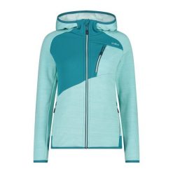 Bluza damska turystyczna CMP 34E2836. Niebieskie bluzy CMP, m, bez wzorów, sportowe, bez ramiączek, bez kaptura. Za 382.50 zł.