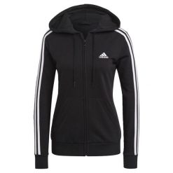 Bluza z Kapturem I Suwakiem Na Całej Długości Essentials 3-Stripes Rozmiar XL C…. Białe bluzy adidas, xl, bez wzorów, casualowe, bez ramiączek, z kapturem. Za 274.50 zł.