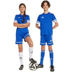 Spodenki dla dzieci adidas Squadra 25. Białe szorty adidas, bez wzorów, młodzieżowe. Za 69.00 zł.