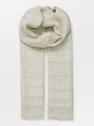 Becksöndergaard Szal "Milena" w kolorze szarym z dodatkiem wełny - 185 x 85 cm rozmiar: onesize. Szare szaliki i kominy Becksöndergaard, bez wzorów, z bawełny. Za 152.26 zł.