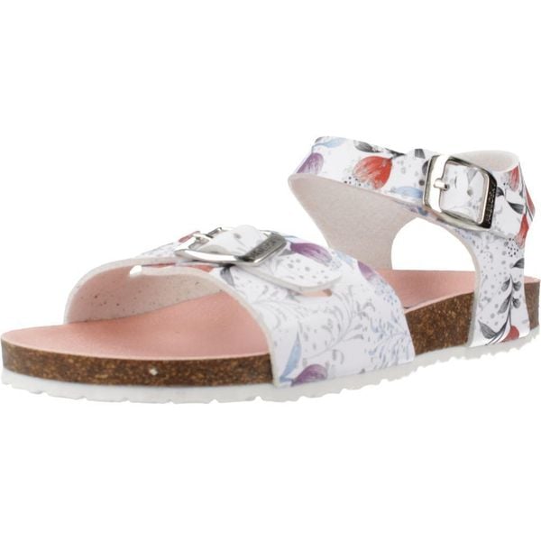 Sandały PABLOSKY 428500P Biały. Białe sandały Pablosky, bez wzorów, z materiału, bez obcasa, bez zapięcia. Za 174.99 zł.