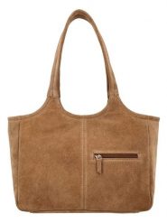 Charm Skórzany shopper bag "Sevilla" w kolorze jasnobrązowym - 40 x 24 x 10 cm rozmiar: onesize. Brązowe shopper bag Charm, bez wzorów, z materiału, na ramię, bez dodatków. Za 241.63 zł.