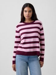 GAP Sweter w kolorze bordowo-jasnoróżowym rozmiar: M. Czerwone swetry GAP, m, bez wzorów, z bawełny, bez ramiączek. Za 144.95 zł.