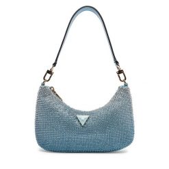 Torebka Guess. Niebieskie torebki klasyczne Guess, z aplikacjami, klasyczne, bez dodatków. Za 469.99 zł.