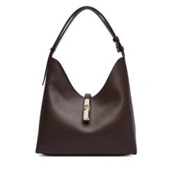 Torebka Furla. Brązowe torebki klasyczne Furla, bez wzorów, klasyczne, bez dodatków. Za 1,349.00 zł.