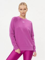 Under Armour Bluza Ua Rival Fleece Crew 1379508 Biały Loose Fit. Białe bluzy Under Armour, l, bez wzorów, z bawełny, bez kaptura. Za 269.99 zł.