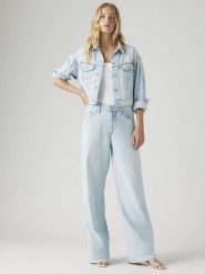 Levi's Dżinsy - Straight leg - w kolorze błękitnym rozmiar: W28/L29. Niebieskie jeansy Levi's, l, z aplikacjami, ze skóry, klasyczne, z podwyższonym stanem. Za 238.45 zł.