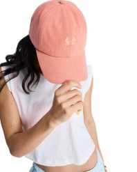 Czapka damska SLIDE AWAY. Niebieskie czapki z daszkiem Roxy, bez wzorów, z bawełny. Za 129.99 zł.