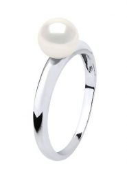 Mitzuko Złoty pierścionek z perłą rozmiar: 52. Szare pierścionki Mitzuko, z perłą, złote. Za 739.99 zł.